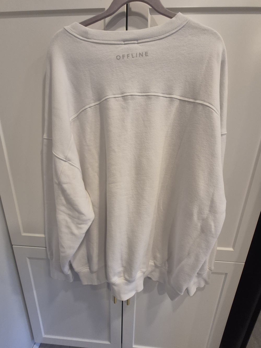 Offline Aerie White Oversized Women’s Crewneck